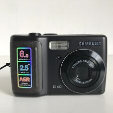 Samsung D60 6.0MP Digital Camera Black WORKING and TESTED for sale  Shipping to South Africa
