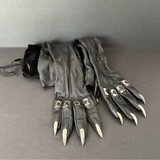 Guantes de ópera de cuero con uñas negras de metal Majesty segunda mano  Embacar hacia Argentina