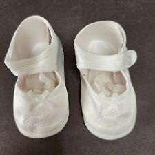 Zapatos blancos de bautismo para niñas talla grande ""Mi Bautizo"" y bordado Mary, usado segunda mano  Embacar hacia Mexico
