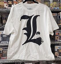 Camiseta Death Note símbolo L branca vintage nova sem etiqueta junção ondulada comprar usado  Enviando para Brazil