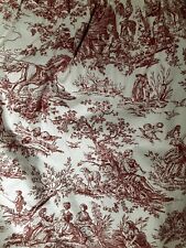 Toile jouy red for sale  WELLINGBOROUGH