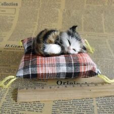 Mini enfeite artificial de gatos fofo almofada de pano pelúcia gatos falsos posição deitada presente comprar usado  Enviando para Brazil