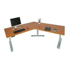 B-Ware Schreibtisch MCW-D40, Computertisch, 120° höhenverstellbar, natur, grau gebraucht kaufen  Altusried