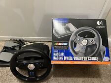 Logitech Nascar Racing Steering Wheel & Pedals for PS2 (Playstation 2) Vibrates for sale  Shipping to South Africa