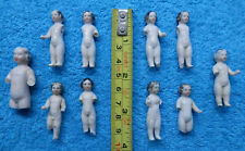 10 old painted Frozen Charlotte dolls , damage , Limbach, used for sale  Shipping to South Africa