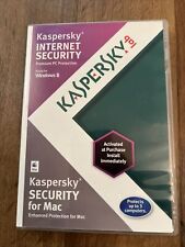 Used, Kaspersky Internet Security For Mac Protects 3 Computers Ready For Windows 8 for sale  Shipping to South Africa