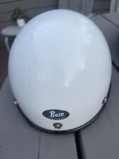 Medio casco de motocicleta BUCO Defender blanco corto vintage segunda mano  Embacar hacia Argentina