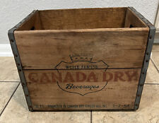 Vintage Canada Dry Ginger Ale Wood Wooden Crate Box 18x12x10 for sale  Shipping to South Africa