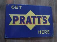 Pratts petrol enamel for sale  BRISTOL