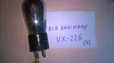 Antk Tube Tube UX-226 RCA Radiotron (2) ((4) na sprzedaż  PL