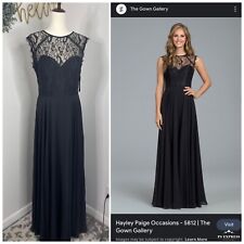 Used, Hayley Paige 5812 Occasions Black Evening Dress Women's Size 12 for sale  Shipping to South Africa