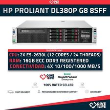 Servidor Rack HP DL380P G8 8SFF 2x E5-2630L +16GB RAM +P420 + 2 PSU HSTNS-5163, usado comprar usado  Enviando para Brazil