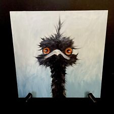 Ostrich oil painting for sale  Dallas