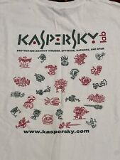 Vintage Kaspersky Tech Promo T Shirt XL Antivirus Software Shirt *flawed* for sale  Shipping to South Africa