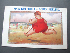 Comic postcard fat for sale  NORWICH