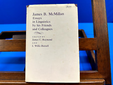James B. McMillan: Eseje z językoznawstwa jego przyjaciół i kolegów, 1977 na sprzedaż  Wysyłka do Poland