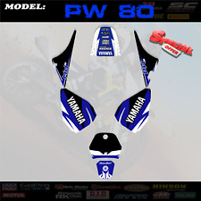 Graphics Kit Decals Stickers Bline Black Fits YAMAHA PW 80 PW80 1983-2020, used for sale  Shipping to South Africa