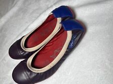 Chinelos sapatilhas balé ballasox feminino tamanho 9 roxo vermelho azul comprar usado  Enviando para Brazil
