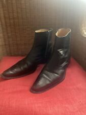 Black leather winklepicker for sale  KINGSTON UPON THAMES