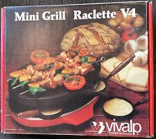 Mini parrilla Raclette V4 vintage Vivalp (Francia) con 4 sartenes 120 voltios segunda mano  Embacar hacia Mexico