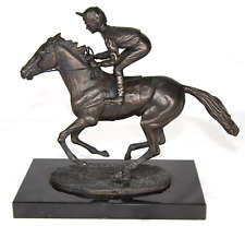 Horse jockey bronze for sale  PWLLHELI