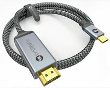 Cable trenzado de alta velocidad Warrky Thunderbolt 3 USB-C a HDMI 4K, usado segunda mano  Embacar hacia Argentina