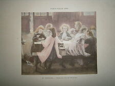 Gravure 1899 couleur d'occasion  Lunéville