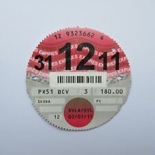 Road tax disc for sale  WIGTON