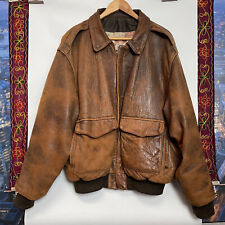 Vtg leather avirex for sale  LONDON
