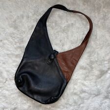 Bolsa de ombro vintage Tom Thomas couro marrom e preta em excelente estado usado comprar usado  Enviando para Brazil