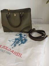 US Polo Assn Green Handbag With Shoulder Strap BNWT Faux Leather  for sale  Shipping to South Africa