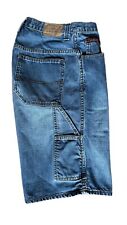Bermuda jeans masculina 32 carpinteiro 13" jeans Y2K skatista folgada bandeira dos EUA comprar usado  Enviando para Brazil