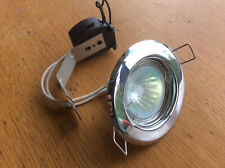 Polished Chrome 12v Halogen Light Recessed Downlight, Spotlight, Downlighter for sale  Shipping to South Africa