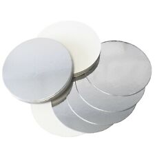 Round Reversible Silver and White Cake Boards Cards 1.5mm Thick - 3" - 12" dia for sale  Shipping to South Africa
