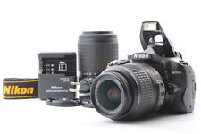 [Exc+5] Kit de câmera Nikon D3000 10.2MP DSLR com lente AF-S DX 18-55mm, 55-200mm JP comprar usado  Enviando para Brazil