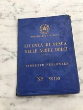 Vecchio libretto licenza usato  Trieste