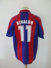Occasion, Maillot de football vintage FC Barcelone N° 11 Rivaldo saison 1999 Taille XL d'occasion  Solliès-Pont