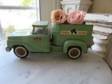 AWESOME Old VINTAGE Childs Toy Metal Tonka FARMS HORSE TRUCK Green for sale  Shipping to South Africa