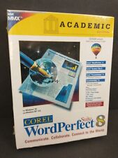 NOS Corel WordPerfect Suite 8 PC CD ROM Windows Word Perfect Academic Edition for sale  Shipping to South Africa