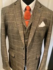 tweed 3 piece suit 38 for sale  LUTON