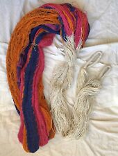 Vintage NEW 100% Cotton Rainbow Rope Hammock for sale  Shipping to South Africa