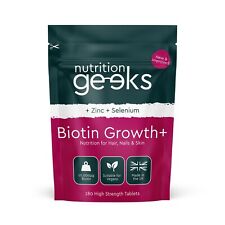Biotin 10,000mcg + Zinc & Selenium | 180 Tablets - Hair Growth, Skin & Nails, UK, used for sale  Shipping to South Africa