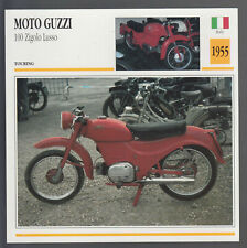 Moto Guzzi 1955 100cc Zigolo Lusso (98cc) Italia motocicleta tarjeta de información especificaciones fotográficas segunda mano  Embacar hacia Argentina