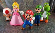 Jakks Pacific SUPER MARIO LOTE DE 5 2,5" Figuras Peach Luigi Toad Yoshi Nintendo comprar usado  Enviando para Brazil