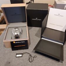 Relógio preto Hamilton cáqui campo masculino com pulseira de couro comprar usado  Enviando para Brazil