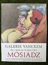 Mosiadz ORIGINAL EXHIBITION ART POSTER AFFICHE GALERIE Vanuxem 1984 na sprzedaż  Wysyłka do Poland