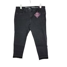 Jeans jeans AVA & VIV crop jeggings 20W elástico elétrico 5 bolsos preto galáxia novo com etiquetas, usado comprar usado  Enviando para Brazil