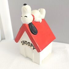 Banco de moedas vintage Snoopy amendoim 1970 casa de cachorro branco creme telhado vermelho comprar usado  Enviando para Brazil