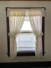 White ivory curtains for sale  Salineville