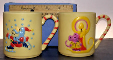 Tazas de plástico para Navidad de Sterling House 1985 para niños (2) segunda mano  Embacar hacia Argentina